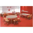 Tafel 160 x 80 wit - aluminium poten