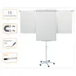 Magnetisch en uitschuifbar mobiel paperboard - 70 x 190 cm - NOBO