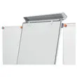 Magnetisch en uitschuifbar mobiel paperboard - 70 x 190 cm - NOBO