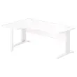 Bureau BUENOS AIRES compact retour in wit/wit, L180
