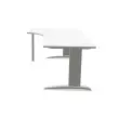 Bureau BUENOS AIRES compact retour naar links wit/alu, L180 