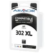 Inkjetcartridge ARMOR equivalent aan HP 302 XL Zwart
