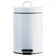 Pedaalemmer in wit staal 3L