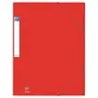 Map met 3 flappen grote capaciteit Eurofolio Prestige - Rood - OXFORD