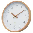 Wandklok 30 cm houten wijzerplaat 