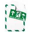 2 Plakbare displayhoezen Security A4 Groen/wit DJOIS