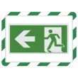 2 Plakbare displayhoezen Security A4 Groen/wit DJOIS