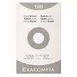 Etui 100 vellen wit bristol 125/200 5X5 