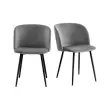 2 Fauteuils Must Pied noir met grijze zitting
