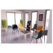2 Fauteuils Must Pied noir met grijze zitting