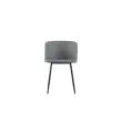 2 Must fauteuils met zwarte voeten en grijze zitting, gemonteerd