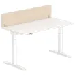 Kantoorscherm L. 160 licht acacia/alu