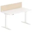 Bureau scheidingswand L. 160 licht acacia/wit 