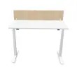 Bureau scheidingswand L. 160 licht acacia/wit 