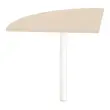 Hoekverbinding bureau 2 voeten acacia licht/wit
