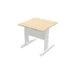 Tafel 80 x 80 acacia - witte poten