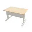 Bureau BUENOS AIRES - Acacia-blad en aluminium onderstel - 120x80 cm - FIDUCIAL OFFICE SOLUTIONS