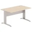 Bureau Buenos Aires - 140 x 80 - Licht acacia en aluminium poten 