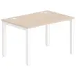 Bureau BRUXELLES 120 x 80 acacia - witte poten