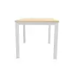 Bureau BRUXELLES 120 x 80 acacia - witte poten