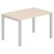 Bureau BRUXELLES 120 x 80 acacia - aluminium voeten
