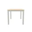 Bureau BRUXELLES 120 x 80 acacia - aluminium voeten