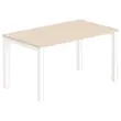 Bureau BRUXELLES 140 x 80 acacia - witte poten