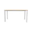 Bureau BRUXELLES 140 x 80 acacia - witte poten