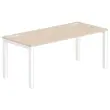 Bureau BRUXELLES 180 x 80 acacia - witte poten