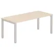 Bureau BRUXELLES 180 x 80 acacia - aluminium poten