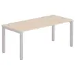 Bureau BRUXELLES 180 x 80 acacia - aluminium poten