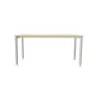 Tafel 160 x 80 acacia licht - aluminium poten