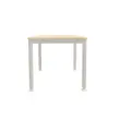 Tafel 160 x 80 acacia licht - aluminium poten