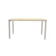 Tafel 140 x 80 acacia licht - aluminium poten