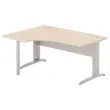 Bureau BUENOS AIRES compact terug naar links acacia licht/alu