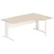 Bureau BUENOS AIRES compact terug naar rechts acacia/wit, L180