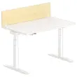 Bureau scheidingswand L.140 beuken/wit 