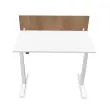 Kantoordivider L 140 notenhout/wit 