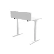 Bureau scheidingswand L. 140 wit/aluminium 