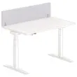 Bureau scheidingswand L. 140 grijs/alu