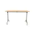 Klaptafel - 120 x 70 cm - Beuken/Alu 