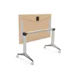 Klaptafel - 120 x 70 cm - Beuken/Alu 