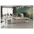 Bureau tegenover 4 poten 140 X 160 X 74 wit/wit