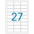 25  Verwijderbare etiketten vellen laser 63,5 x 29,6 mm 675 etiketten/doos 