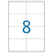 100  Multifunctionele etikettenvellen 105x70 mm, oftewel 800 etiketten/doos 