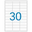 16 Multifunctionele etiketten vellen 19x38 mm, wit - 480 etiketten