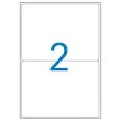 20 Onveranderlijke laseretiketten 199,6x143,5 mm 40 etiketten blc