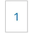 100  Laserlabels L199,6 x H289,1 mm, oftewel 100 labels/doos 