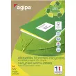 100 Laserlabels 100% gerecycled 199,6 x 289,1 mm 100 labels