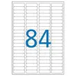 25 Etikettenbladen 46x11,1 mm of 2100 etiketten/doos